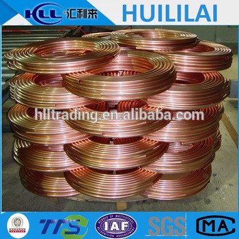 best quality pancake coil copper pipe copper tube with end caps from Huililai