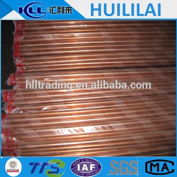 best quality straight copper pipe for air conditioner from Huililai