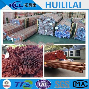 99.99% pure copper pipe tube price per kg with plastic cover for gas water heater