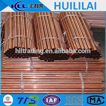 small diameter and thick straight copper pipe