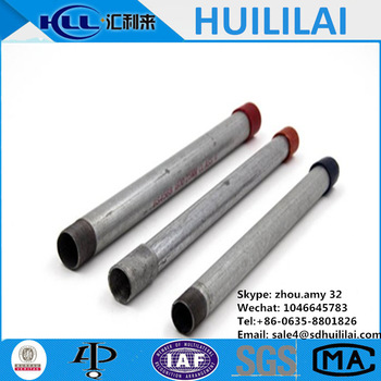 schedule 40 galvanized seamless steel pipe