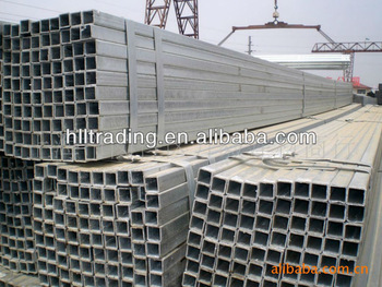 Q195 - Q235 large size iron HR rectangular steel tube and pipes sizes