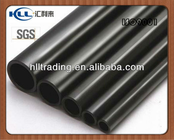 black powder coated steel pipe