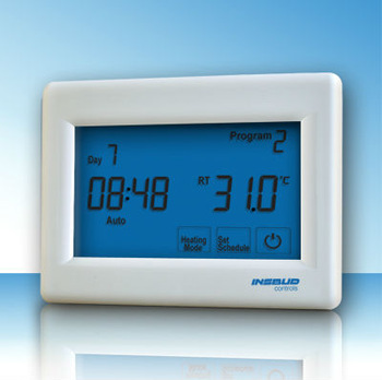 weekly programming touch screen electric heating thermostat