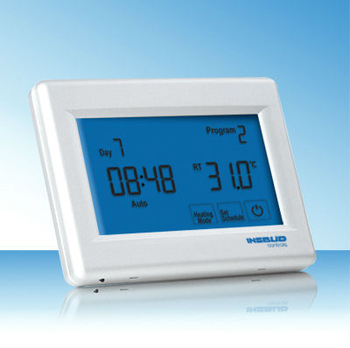 touch screen thermostat control with 6 programmable time set