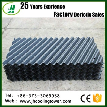Black color PVC honeycomb cooling media, cooling tower infill filler packing