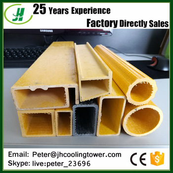 FRP GRP Square Fiberglass Reinforece Plastic Tube