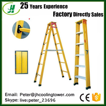 Fireproof insulation telescopic ladder fiberglass