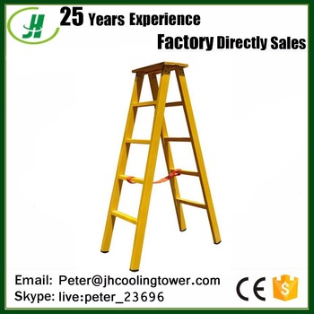 hot sale Fiberglass insulation double ladder with platform