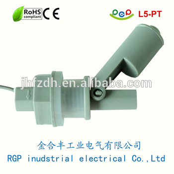 side loading PVDF float level switch for sewage water