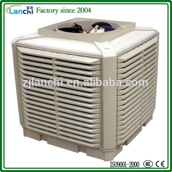 LANCHI 50000m3/h large airflow honeycomb air cooler,roof mounted evaporative air cooler ,electric water air cooler