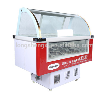 High quality hard ice cream showcase cabniet on sale