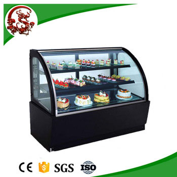 LED light 3 layers cake display refrigerator