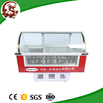 High Quality Supermarket Display Showcase Cabinet For Ice Cream