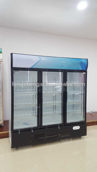 Upright display showcase, freezer for drink and beer on sale