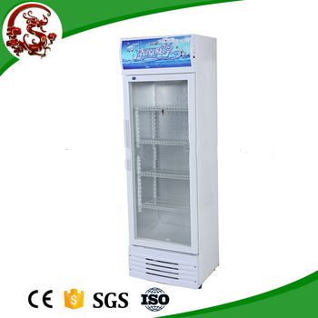 High-end upright drink cooler beverage display fridge with famous brand compressor