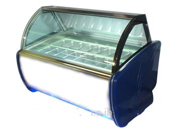 Refrigerated ice cream display shopping mall ice cream display