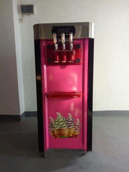3 flavor soft ice cream maker machine
