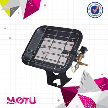 Catalytic portable gas heater for infrared
