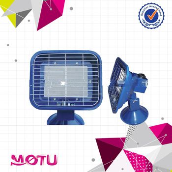 Catalytic camping gas room heater with protection device