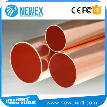 2017 Factory Supply Air Conditioner Copper Straight Pipe For Transporting Refrigerant Gas