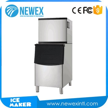 Stainless Steel CE/ROHS Certification Full Amount Production Ability Cube/Square Ice Maker Machine On Sale