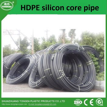 hdpe silicon core pipe, telecom pipe, hdpe pipe for fiber optic