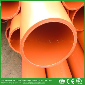 Orange pipe for electric protecting