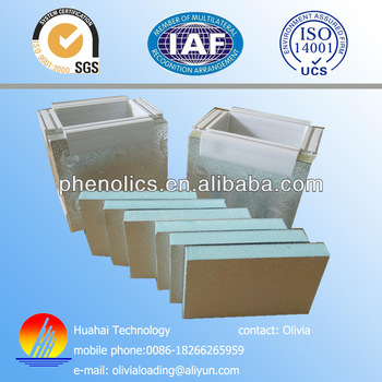 Pre insulated 20 25 30mm PU PIR air duct panel