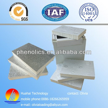 HVAC pre insulated PU foam duct boar PU air duct panel