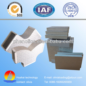 PU Foam Pre insulated Duct Panel with Aluminum Foil on Both Sides PIR foam air duct panel