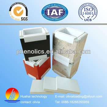Pre insulated colored steel aluminum foil PU AC duct panel