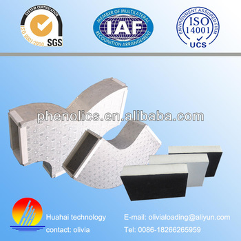 Black aluminum foil PIR air duct panel