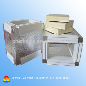 pir iron insulation board for air duct pir duct panel