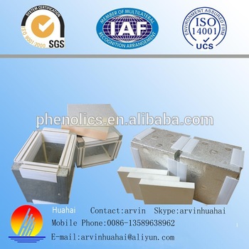 HUAHAI Polyurethane PU Foam Pre insulated Duct Panel with Galvanized Iron Sheet and Aluminum Foil