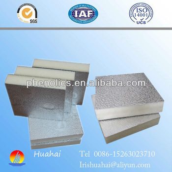 PU air duct panel with double sided aluminum foil pu air duct panel for ...