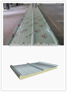 PUR sandwich panels for roof