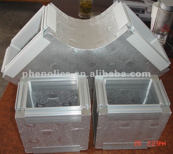 China best Pre Insulated Air duct panel of phenolic foam