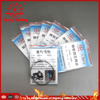 Copper aluminum flux cored wire braze wire in Chiller