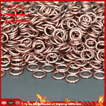 Ag Cu Zn Cd brazing rings for welding cooling equipment evaporators and condensers