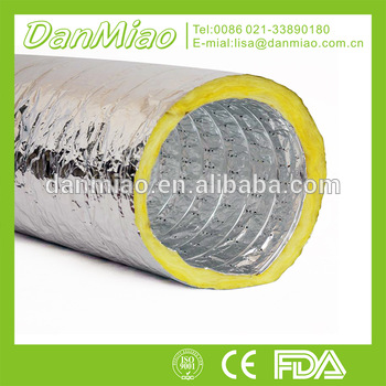 Aluminum Foil Single Layer Flexible Duct / Double Layer Flexible Duct