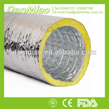 Fiberglass Insulated Aluminum Flexible Air Duct for HVAC & Hydroponic duct