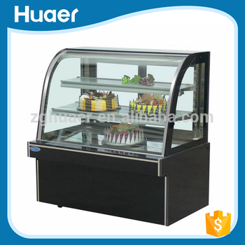 Curved <font color='red'>glass</font> <font color='red'>cake</font> showcase <font color='red'>refrigerator</font> for <font color='red'>bakery</font>/<font color='red'>cake</font> shop