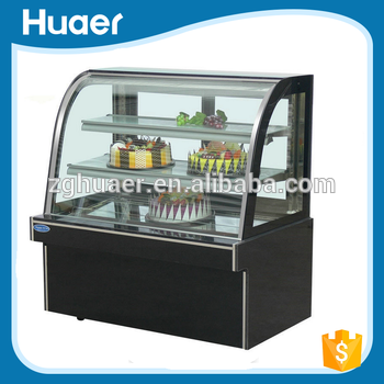 Cake Display Counter/Commercial Glass Cake Display Cabinet/Small Cake Display Chiller