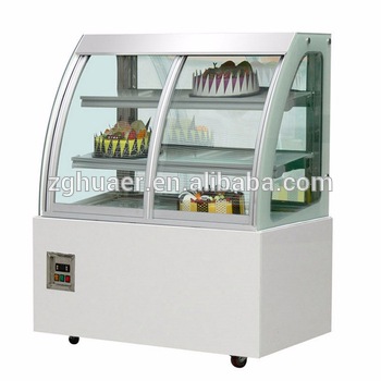 Commercial refrigerated cake cabinet 220v/50hz showcase for supermarket new style chiller