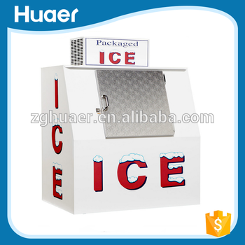 Ice bag storage freezer ice cream used ice showcase volta price outdoor bagged