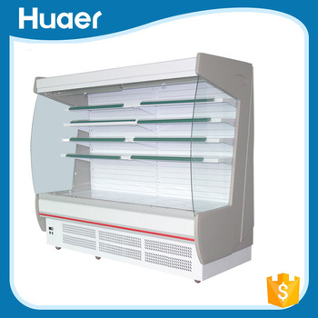 newest design curtain cabinet low price curtain freezer fridge curtain showcase