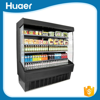 Glass Doors Commercial Displayed Freezer/Refrigerator for Supermarket Showcase Cooler