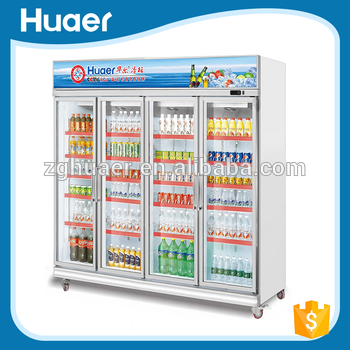 4 Door Commercial Refrigerator for Supermarket