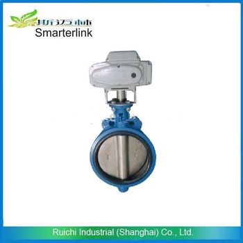 China supply newly designed double flange wafer butterfly valve